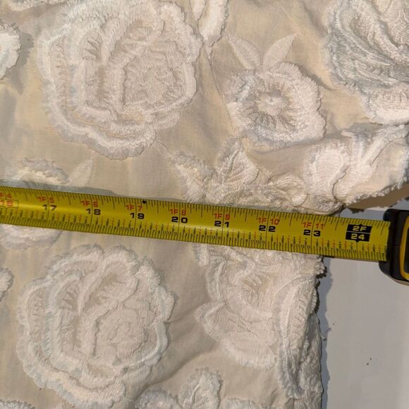 Akemi + Kin Ramona Lace Kimono | Anthropologie White Floral Embroidered Open Fro - Picture 11 of 12